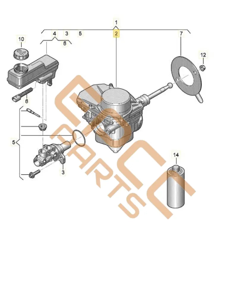 CUPRA BORN 2023 ELECTRIC BRAKE SERVO BOOSTER 1EC614106AM 1EC614105BC