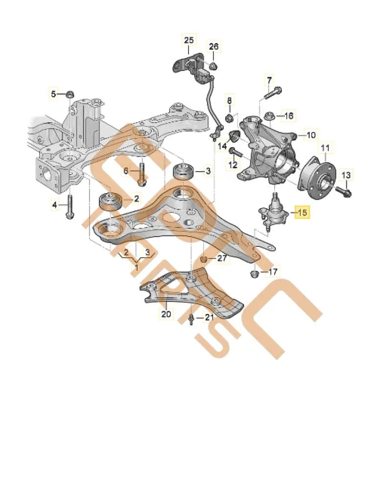 CUPRA BORN FRONT AXLE GUIDE JOINT 1EA407365C