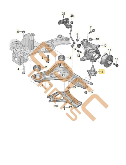 CUPRA BORN FRONT AXLE GUIDE JOINT 1EA407365C