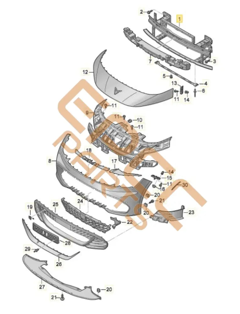 SEAT CUPRA BORN 2023 FRONT BUMPER 10A807109D 10E807248B Bumper