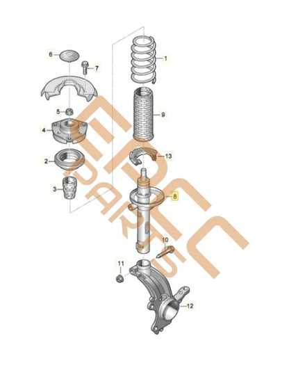 SEAT CUPRA BORN 2023 GAS SHOCK ABSORBER 5FA413032A 1EA412013DQ