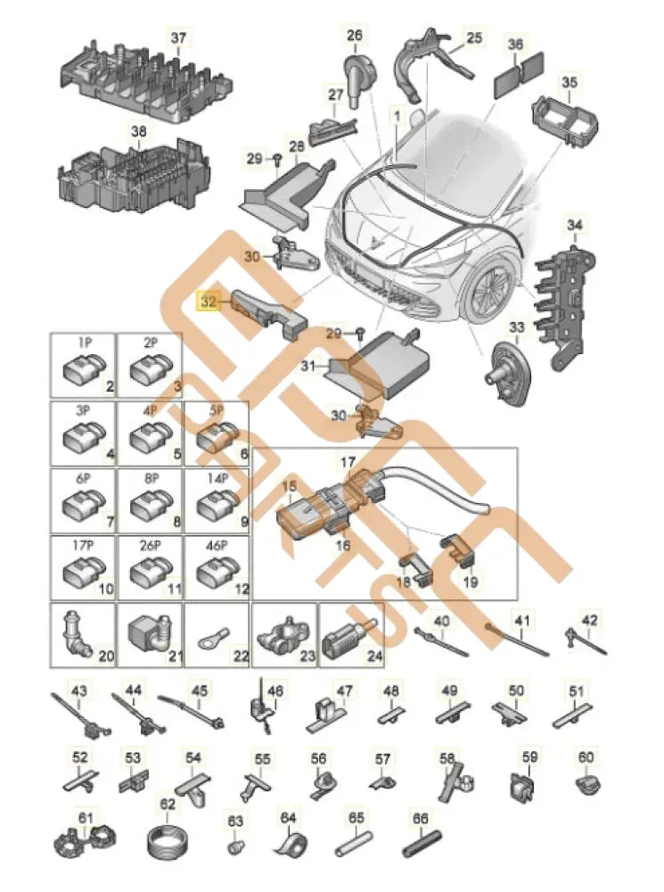 CUPRA BORN 2023 HIGH VOLTAGE TRIM COVER PANEL GUARD 1EA971792