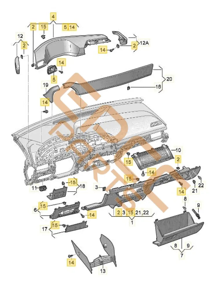 CUPRA BORN 2023 LEATHER DASHBOARD TRIM 10H858061C Dash