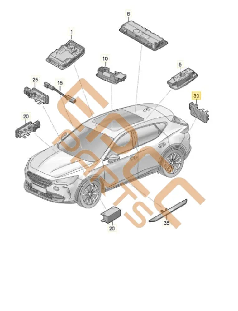 SEAT CUPRA BORN 2023 LED LIGHT 3G8947409