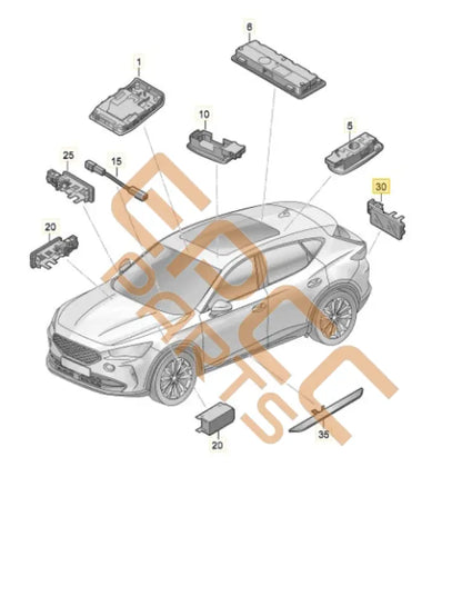 SEAT CUPRA BORN 2023 LED LIGHT 3G8947409