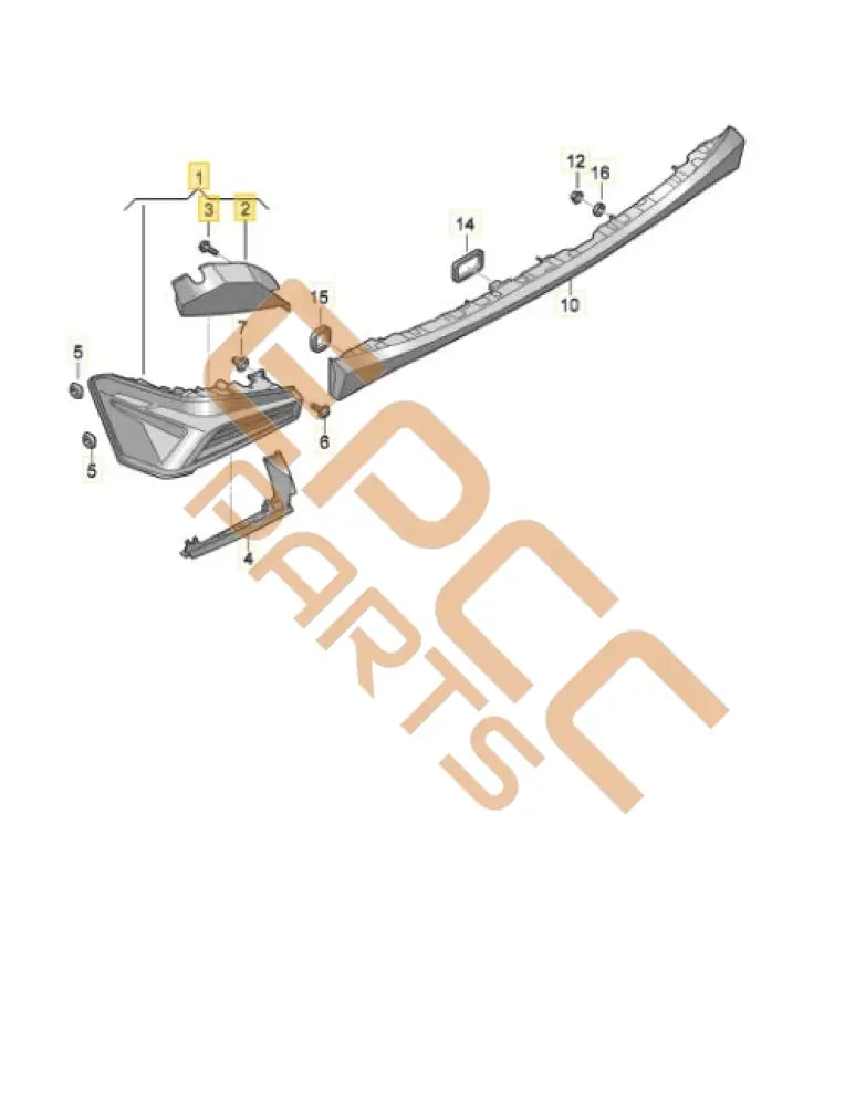 SEAT CUPRA BORN 2023 LED TAIL LIGHT (LEFT) 10E945095A