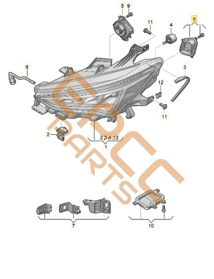CUPRA BORN LED WITH HEAT SINK 10E941475