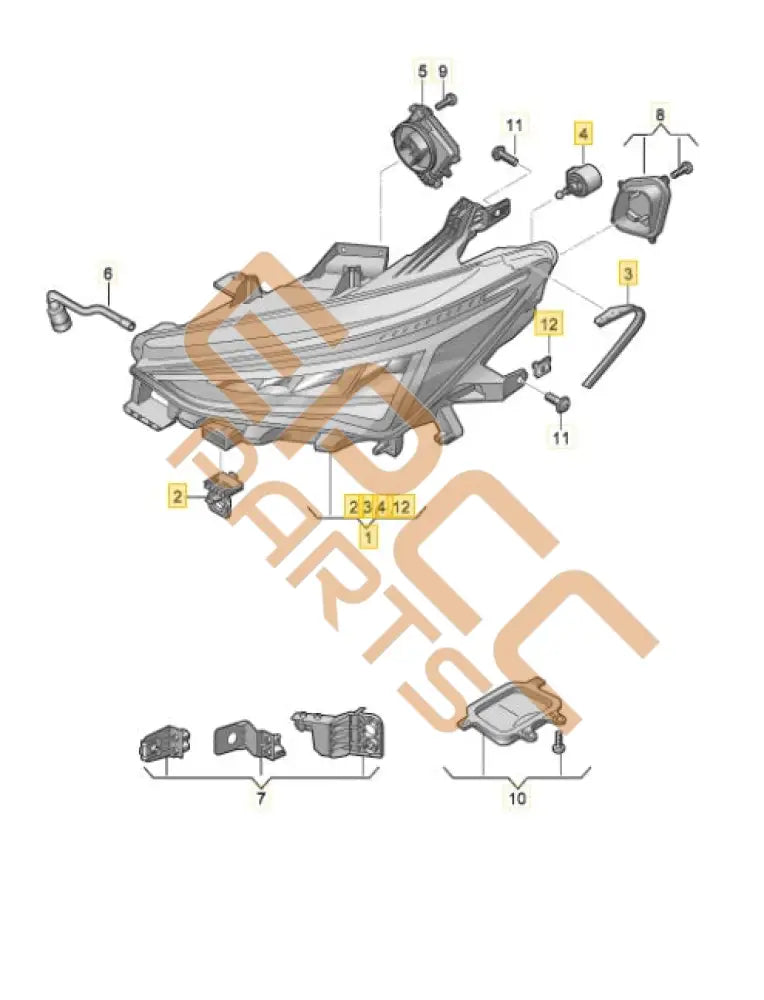 SEAT CUPRA BORN 2023 LEFT LED HEADLIGHT 10H941773