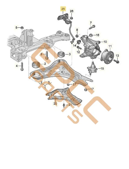 CUPRA BORN 2023 LEVEL SENSOR WITH POLES 1EA412521B