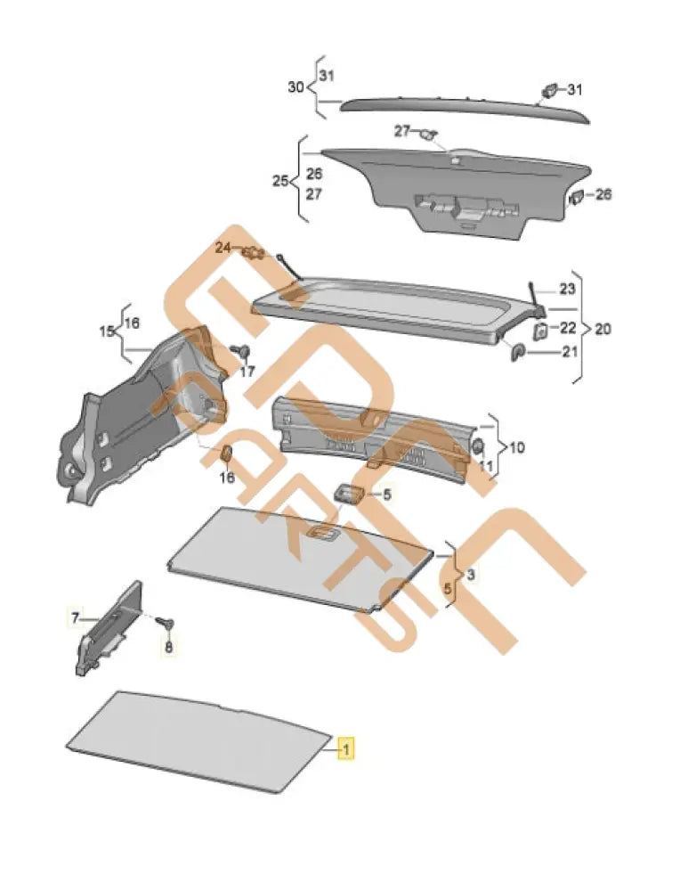 SEAT CUPRA BORN 2023 LUGGAGE COMPARTMENT 10A863463F