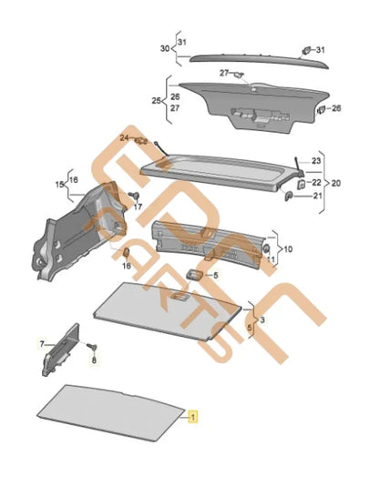 SEAT CUPRA BORN 2023 LUGGAGE COMPARTMENT 10A863463F