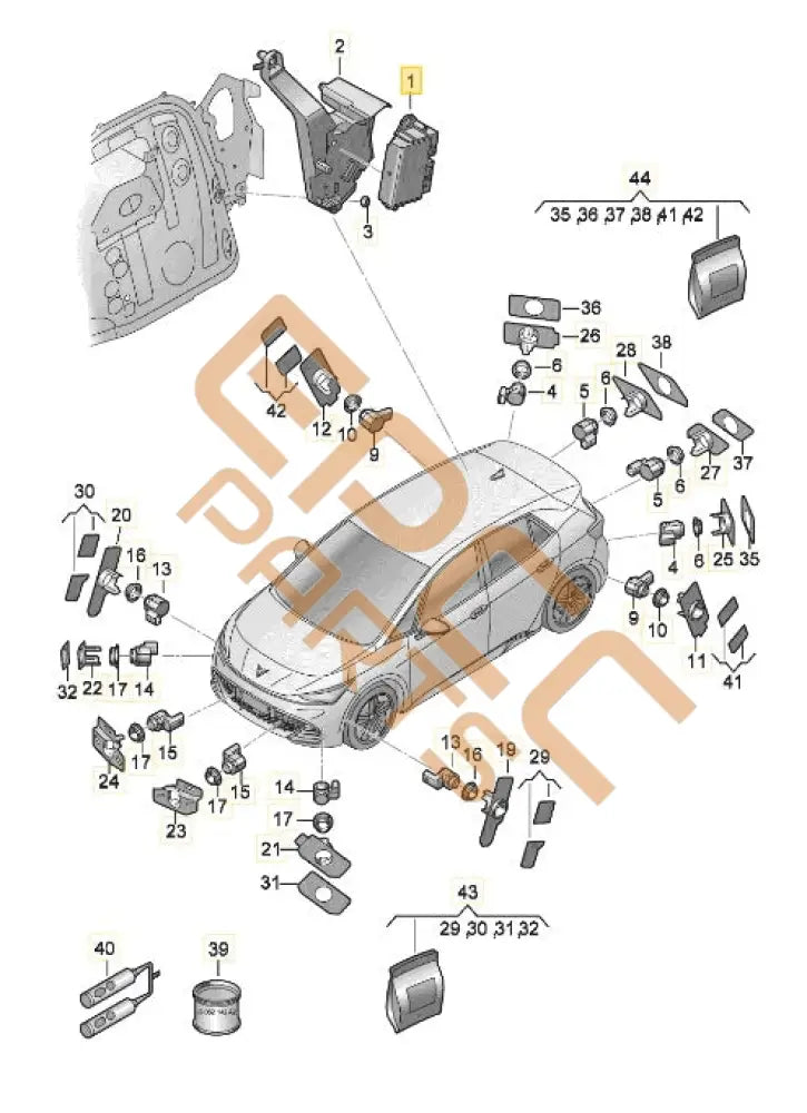 SEAT CUPRA BORN 2023 PARKING AID CONTROL MODULE 1EA919300A