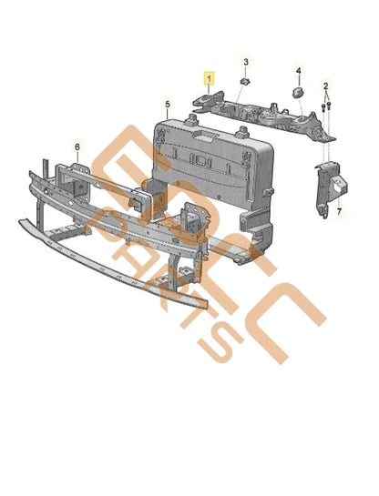 SEAT CUPRA BORN 2023 RADIATOR SUPPORT TOP CARRIER BRACKET 10A805563E