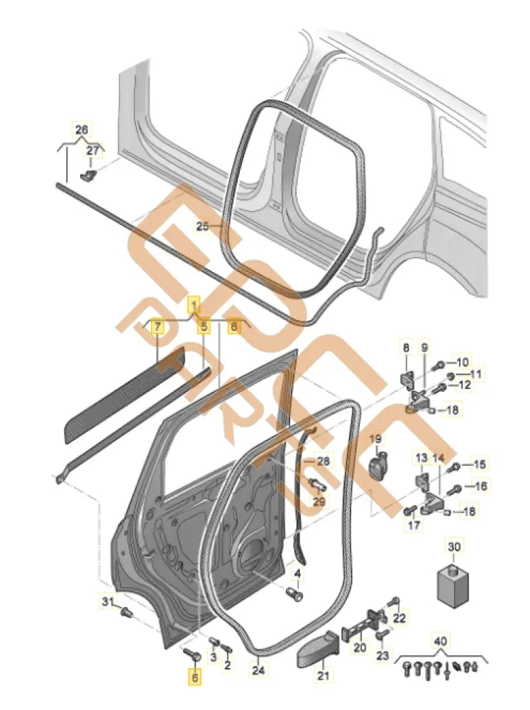 CUPRA BORN REAR DOOR LEFT SIDE 10A833055G