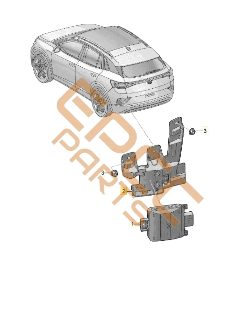 CUPRA BORN RETAINER FOR CONTROL UNIT 10E907455A