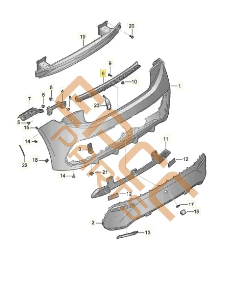CUPRA BORN 2023 SECURING STRIP BUMPER 10E807863A Bumper