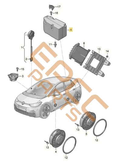 SEAT CUPRA BORN 2023 SUBWOOFER 10A035621