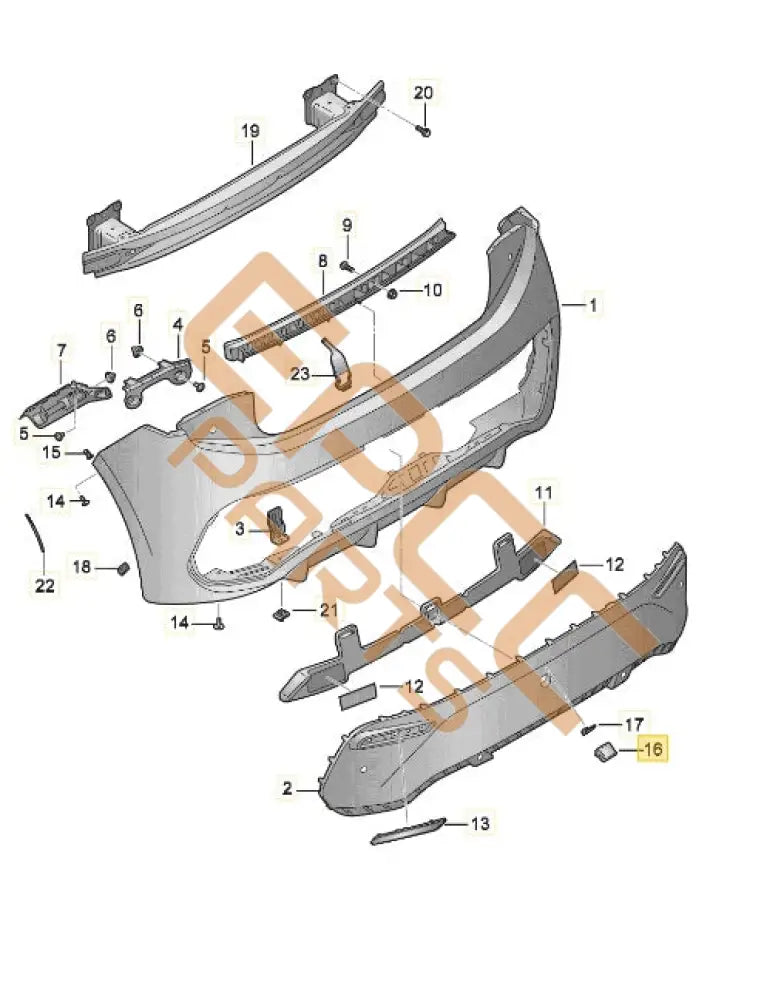 SEAT CUPRA BORN 2023 SUPPORT FOR REVERSING CAMERA 10E807210A
