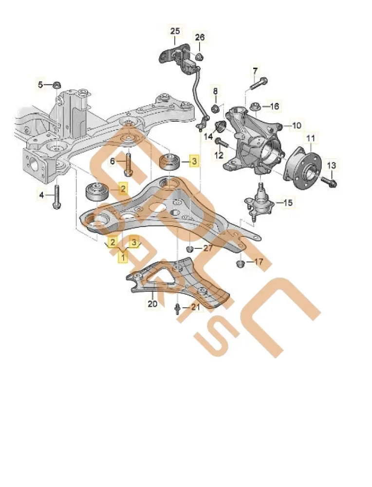 SEAT CUPRA BORN 2023 TRACK CONTROL ARM (RIGHT) 1EA407152B