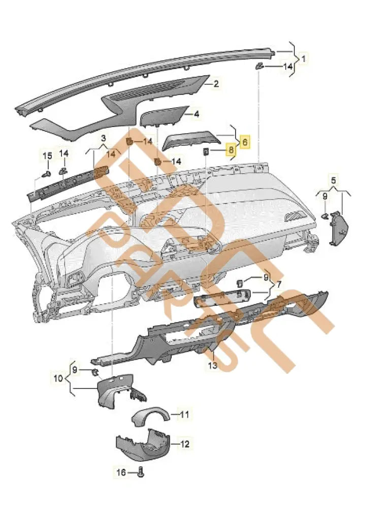 CUPRA BORN 2023 TRIM UPPER 10H858063