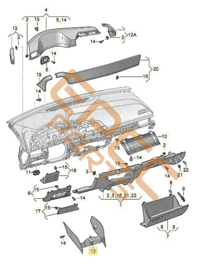 CUPRA BORN 2023 TUNNEL TRIM 10H858401A