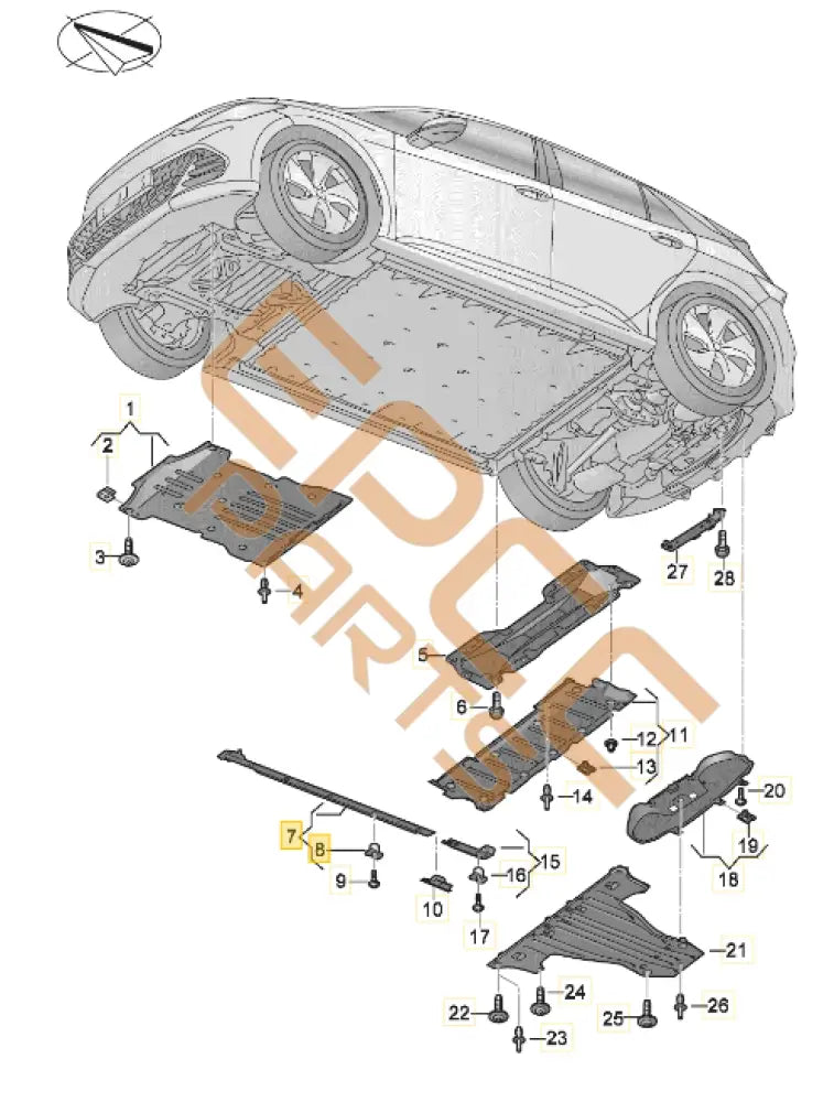 CUPRA BORN UNDERBODY TRIM 1EA825202A