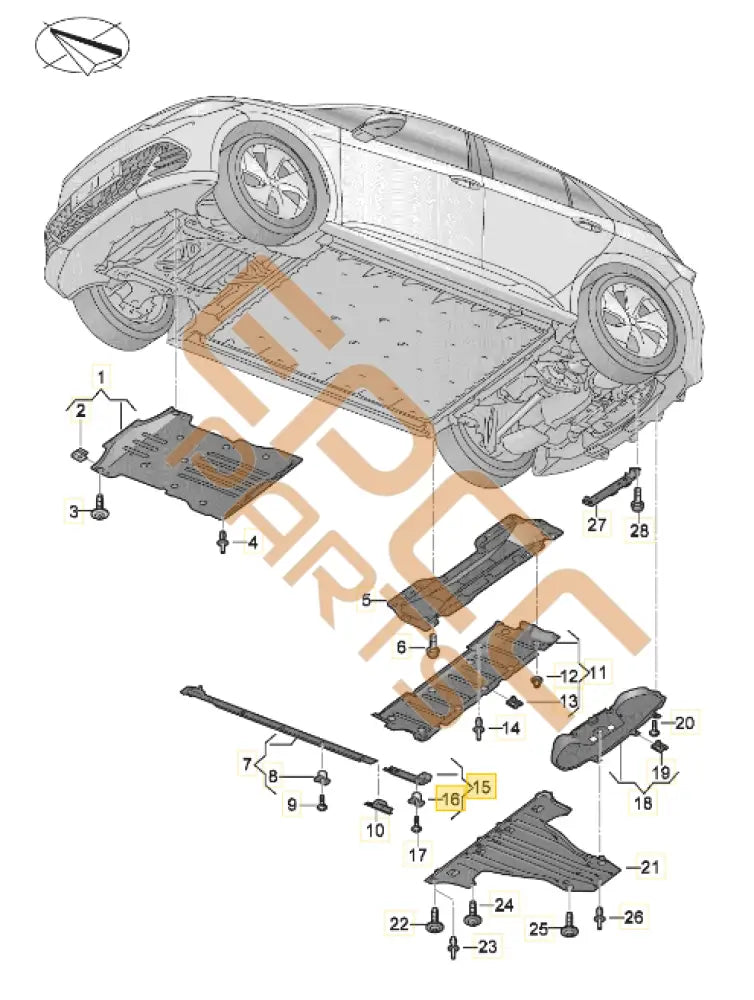 CUPRA BORN UNDERBODY TRIM 1EA825206