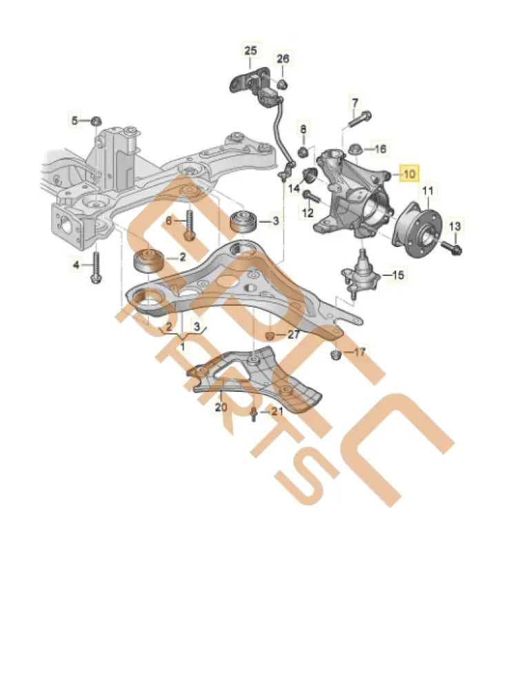 SEAT CUPRA BORN 2023 WHEEL BEARING HOUSING (RIGHT) 1EA407254H Wheels