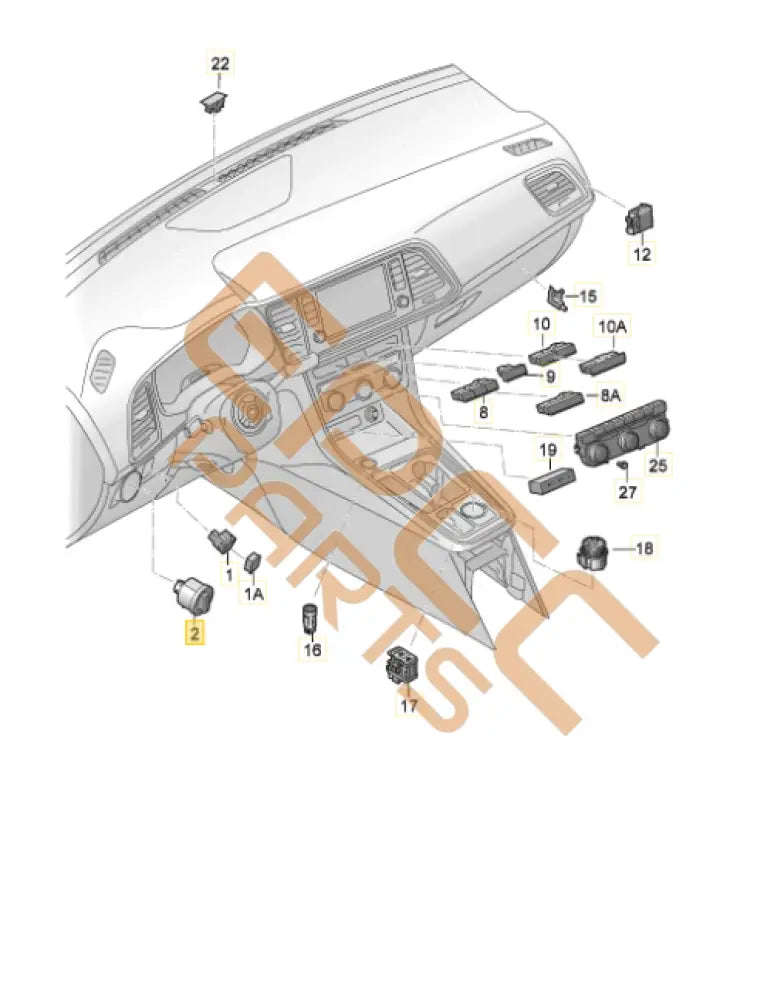 SEAT CUPRA COMBI SWITCH FOR AUTOMATIC DRIVING LIGHTS 5G0941431