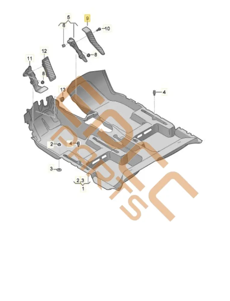 SEAT CUPRA COVER FOR FOOTREST 5Q2864778A 5QC864778