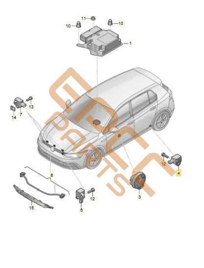 SEAT CUPRA CRASH SENSOR FOR AIRBAG 1EA959651 1EA959345E Airbags