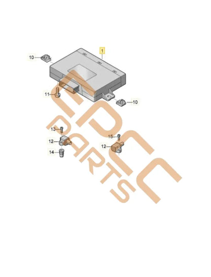 SEAT CUPRA ELECTRONIC REGULATED DAMPING CONTROL UNIT 1EA907376C