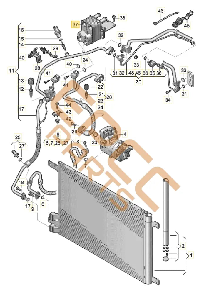 CUPRA FORMENTOR 2023 HEAT EXCHANGER 5WA820031B