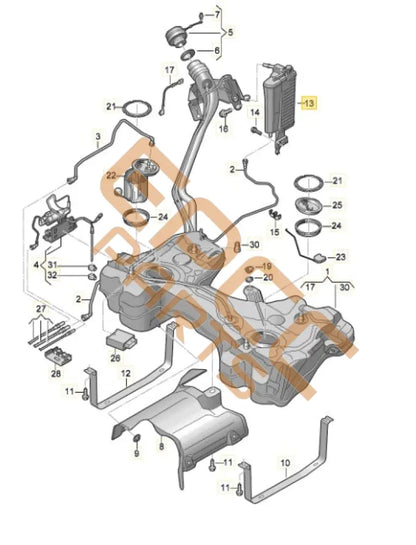 SEAT CUPRA FORMENTOR 2022 ACTIVATED CHARCOAL CONTAINER 5WA201801