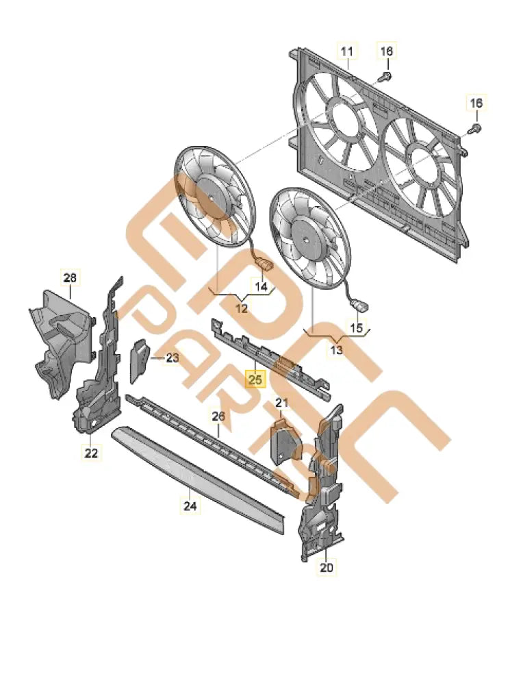 CUPRA FORMENTOR AIR GUIDE 5FF121329