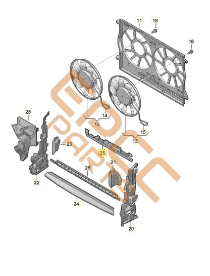 CUPRA FORMENTOR AIR GUIDE 5FF121329
