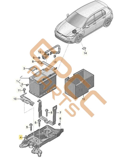 SEAT CUPRA FORMENTOR 2022 BATTERY CONSOLE 5WA915331