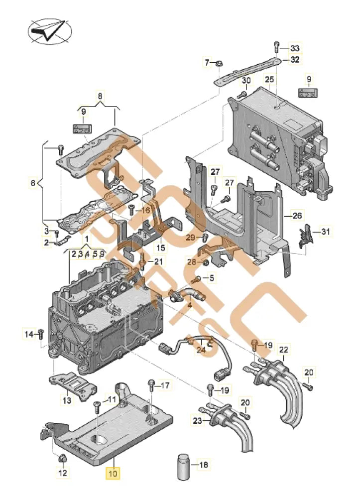 CUPRA FORMENTOR BRACKET FOR ELECTRIC DRIVE 3G0907509A