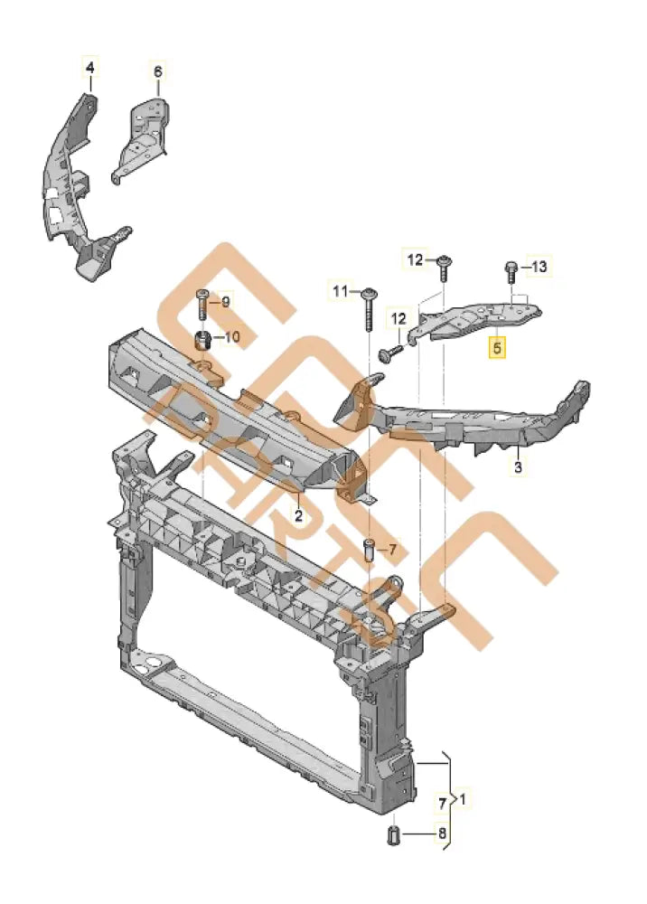 CUPRA FORMENTOR BRACKET FOR HEADLIGHT (RIGHT UPPER) 5FF806930