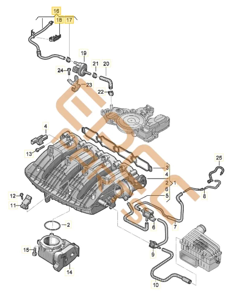 CUPRA FORMENTOR CONNECTING HOSE 5WA133366A