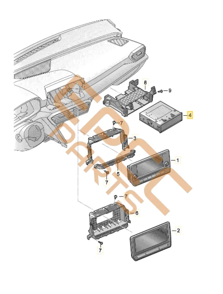 CUPRA FORMENTOR CONTROL UNIT FOR DISPLAY UNIT 5FA035868E 5FA035868F
