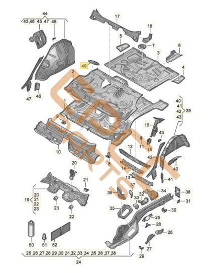 SEAT CUPRA FORMENTOR 2022 COVER FOR SENDER 5Q0803961D