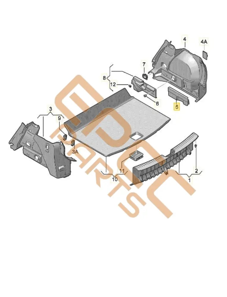 SEAT CUPRA FORMENTOR 2022 COVER SIDE PANEL TRIM (RIGHT) 5FF868918