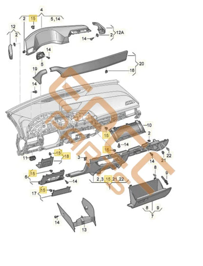 CUPRA FORMENTOR DASH TRIM 5FC857919E Dash