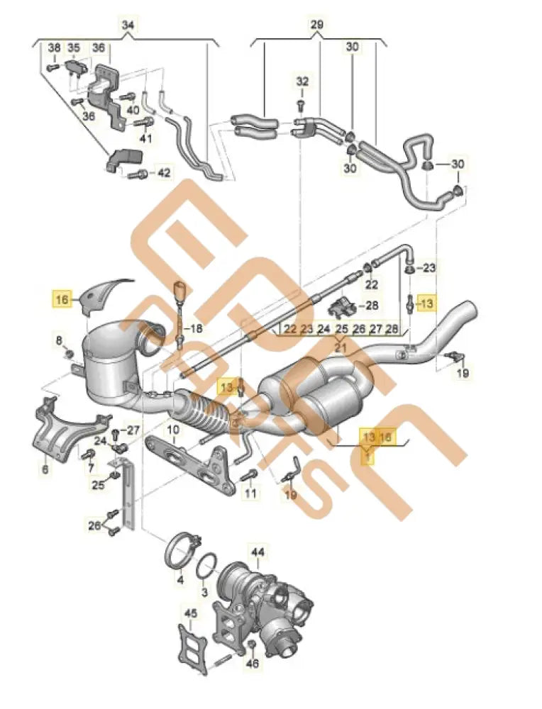 SEAT CUPRA FORMENTOR 2022 EXHAUST PIPE 5FF945253