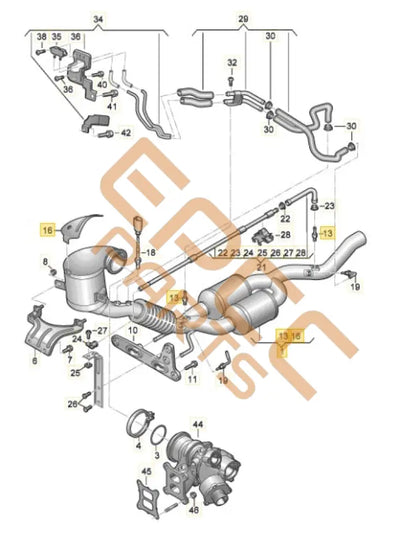 SEAT CUPRA FORMENTOR 2022 EXHAUST PIPE 5FF945253