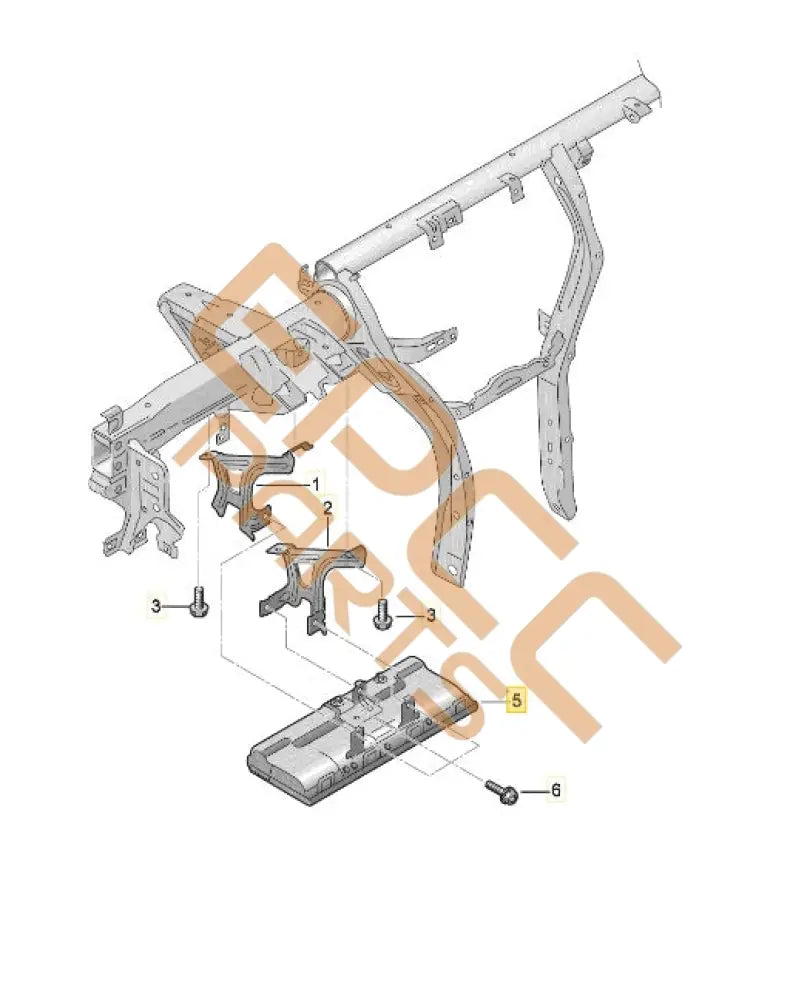 SEAT CUPRA FORMENTOR 2023 FRONT RIGHT DRIVERS KNEEBAG AIRBAG 5FH880842E Airbags
