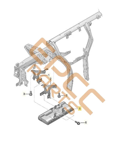 SEAT CUPRA FORMENTOR 2023 FRONT RIGHT DRIVERS KNEEBAG AIRBAG 5FH880842E Airbags