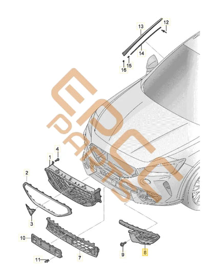 CUPRA FORMENTOR GRILLE COVER 5FF853665D