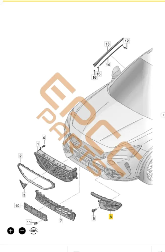 CUPRA FORMENTOR GRILLE COVER 5FF853666D